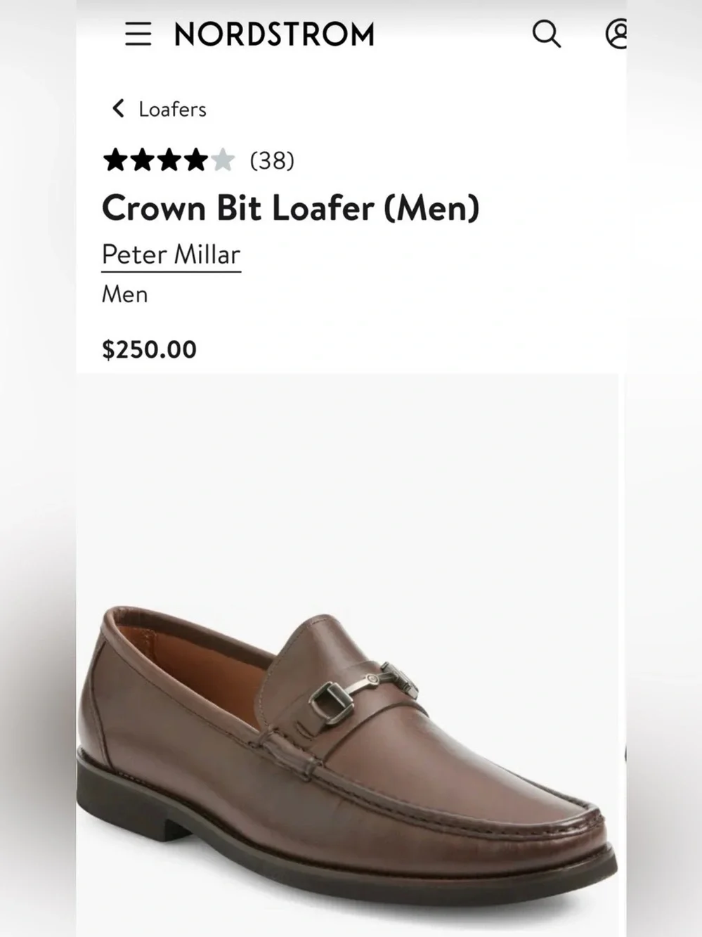 Peter Millar Crown Leather Bit Loafer shoes men’s size 11 new